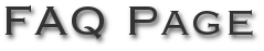 FAQ Page
